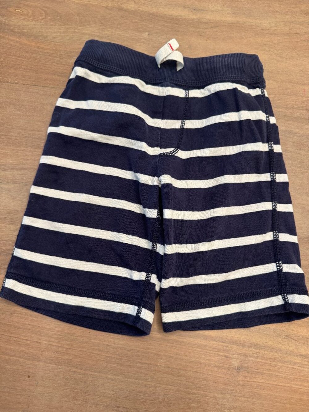 Hanna Andersson Navy & White Striped Pull-On Shorts US 5 / 110cm
